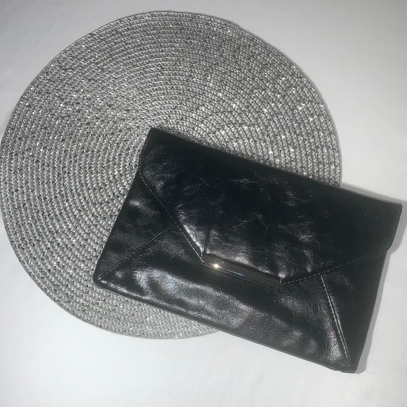 Style & Co Distressed Envelope Faux Leather Clutch - Picture 1 of 4
